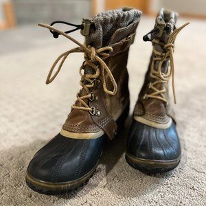 Sorel Gray Slimpack Short Duck Rain Boot Size 7.5/9